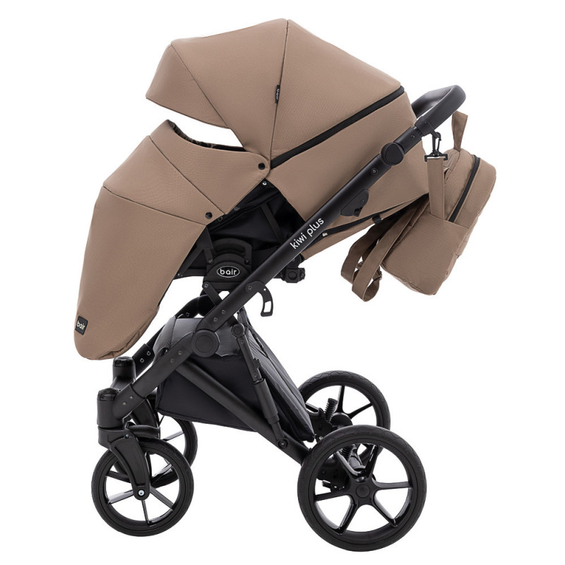 Універсальна коляска 2 в 1 Bair Kiwi Plus Soft bkp-857 темний капучино