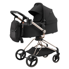 Універсальна коляска 2 в 1 Bair Moon Gold Edition MG-01 чорний
