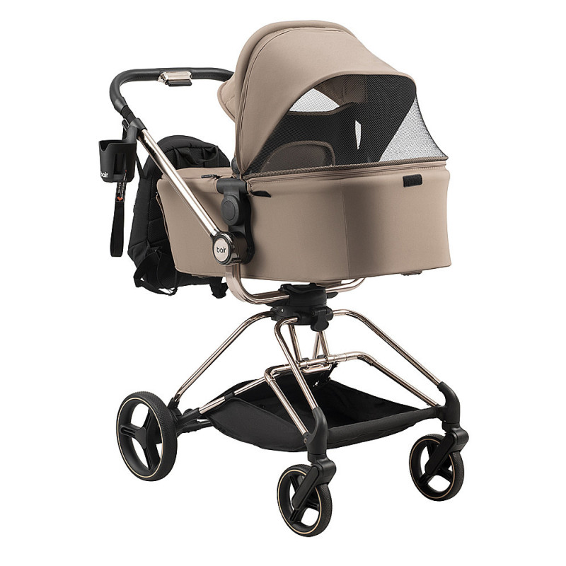 Універсальна коляска 2 в 1 Bair Moon Gold Edition MG-03 капучіно