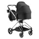 Універсальна коляска 2 в 1 Bair Moon Silver Edition MS-01 чорний