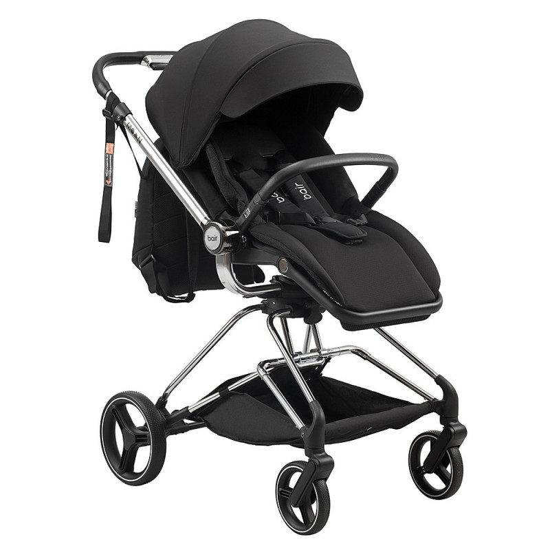 Універсальна коляска 2 в 1 Bair Moon Silver Edition MS-01 чорний