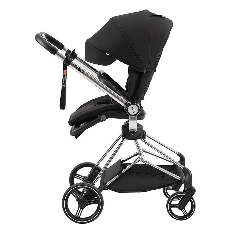 Універсальна коляска 2 в 1 Bair Moon Silver Edition MS-01 чорний