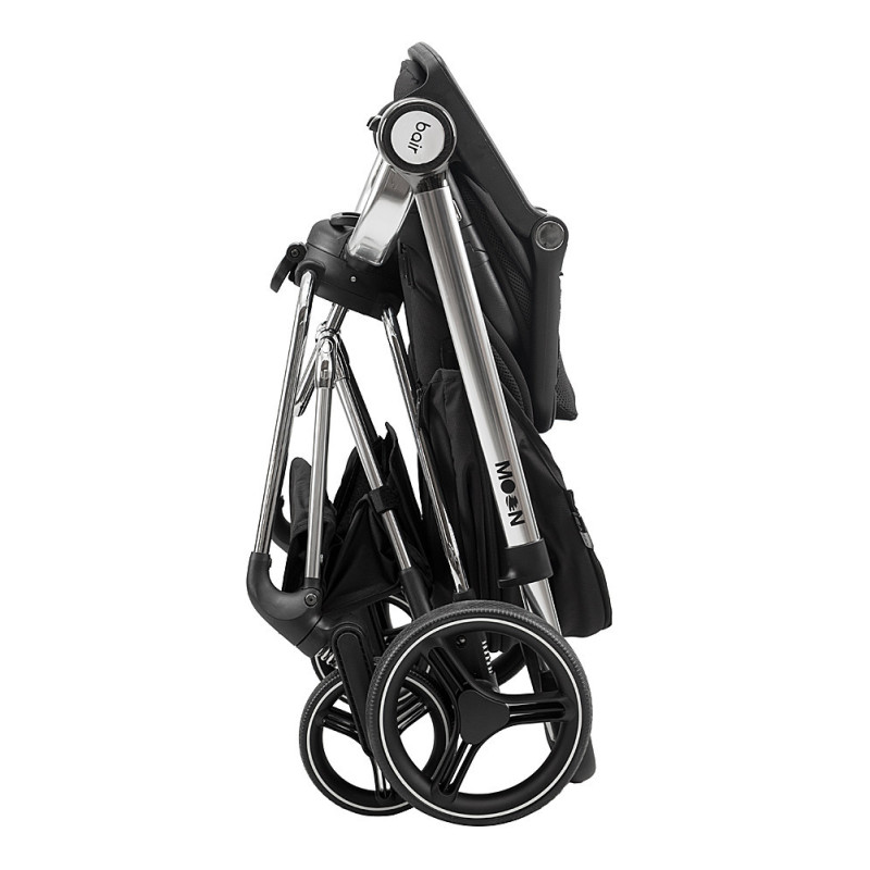 Універсальна коляска 2 в 1 Bair Moon Silver Edition MS-01 чорний