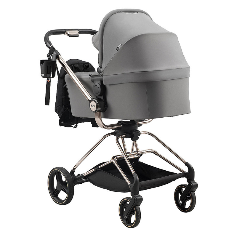 Універсальна коляска 2 в 1 Bair Moon Gold Edition MG-02 темно-сірий