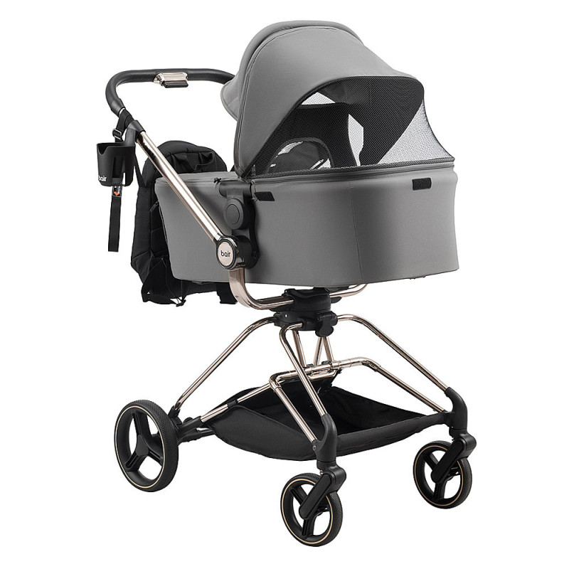 Універсальна коляска 2 в 1 Bair Moon Gold Edition MG-02 темно-сірий