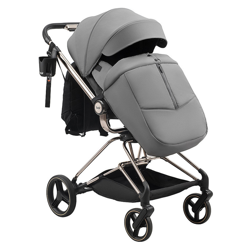 Універсальна коляска 2 в 1 Bair Moon Gold Edition MG-02 темно-сірий