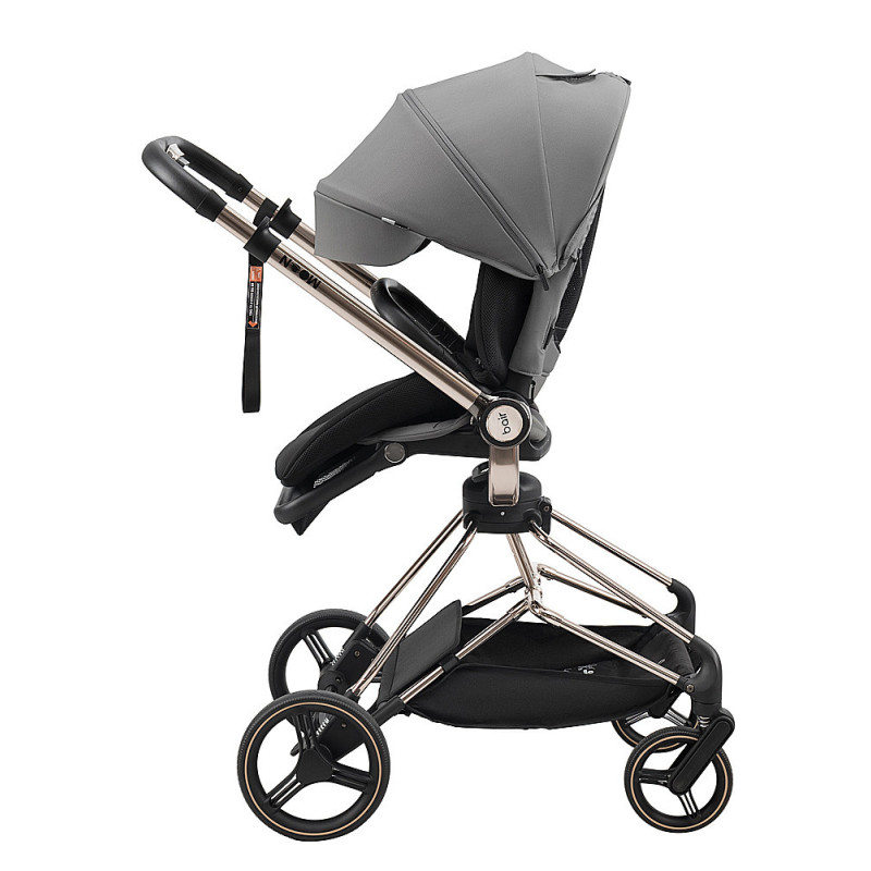 Універсальна коляска 2 в 1 Bair Moon Gold Edition MG-02 темно-сірий