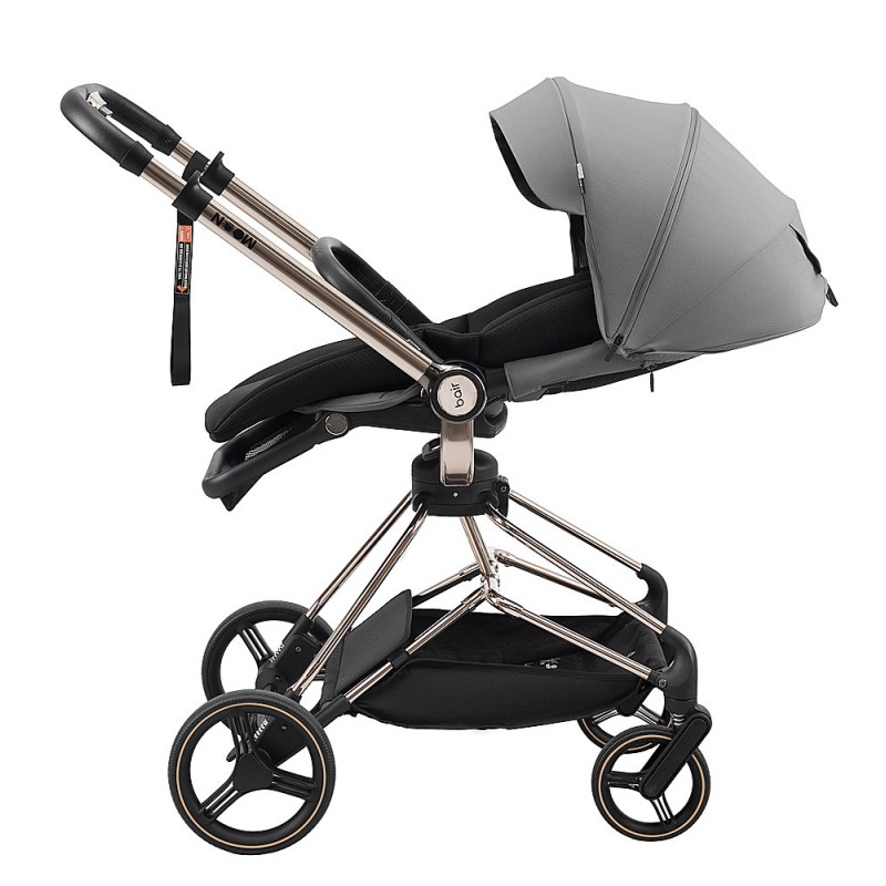 Універсальна коляска 2 в 1 Bair Moon Gold Edition MG-02 темно-сірий