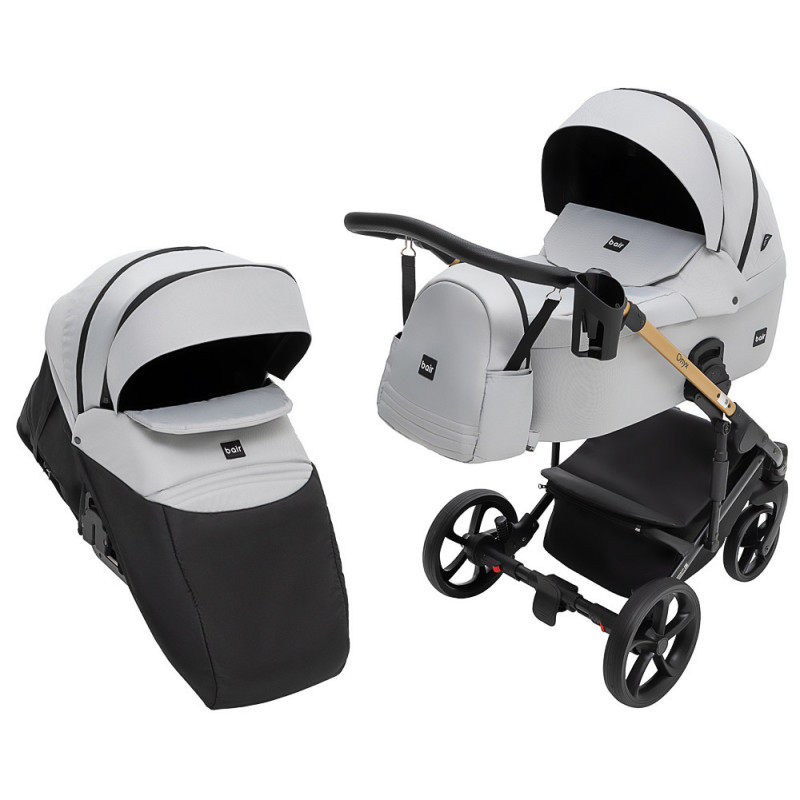Універсальна коляска 2 в 1 Bair Onyx Soft сірий