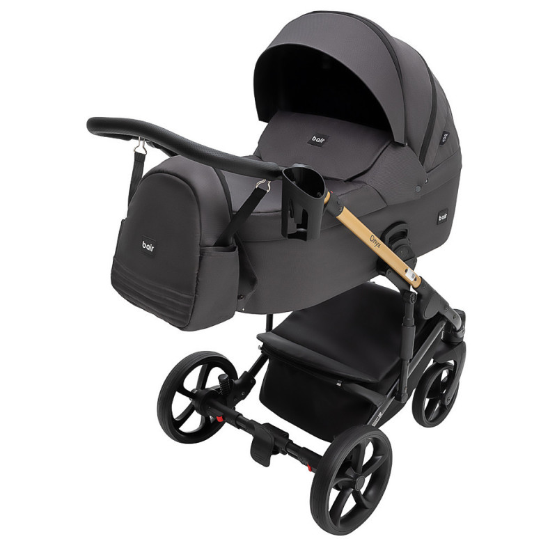 Універсальна коляска 2 в 1 Bair Onyx Soft чорний
