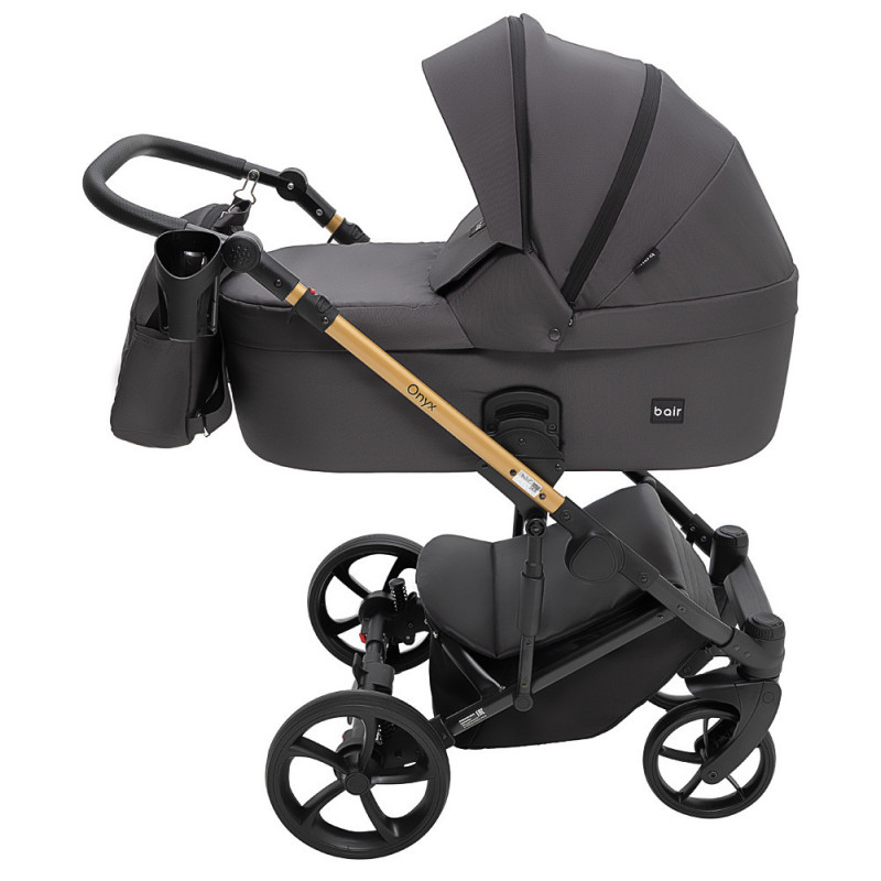 Універсальна коляска 2 в 1 Bair Onyx Soft чорний