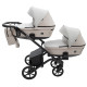 Універсальна коляска 2 в 1 для двійні Bair Kiwi DUO ECO BKD-32/33 бежевий / капучино