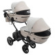 Універсальна коляска 2 в 1 для двійні Bair Kiwi DUO ECO BKD-32/33 бежевий / капучино