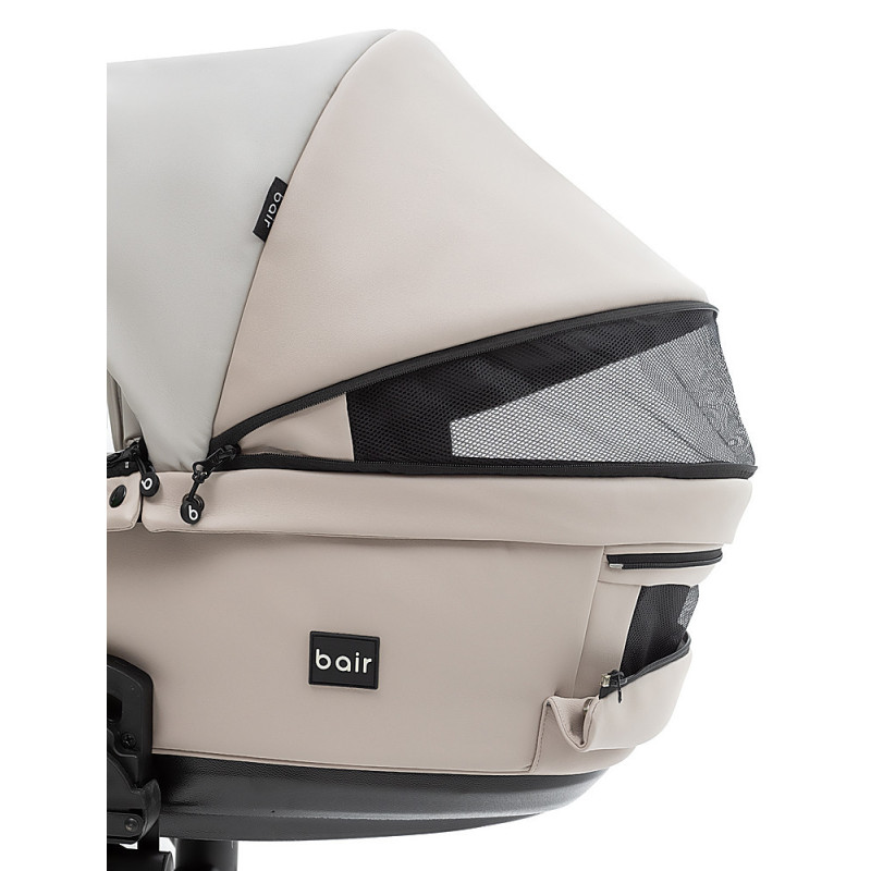 Універсальна коляска 2 в 1 для двійні Bair Kiwi DUO ECO BKD-32/33 бежевий / капучино