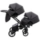Універсальна коляска 2 в 1 для двійні Bair Kiwi DUO ECO BKD-15 чорний