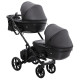 Універсальна коляска 2 в 1 для двійні Bair Kiwi DUO ECO BKD-15 чорний