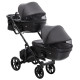 Універсальна коляска 2 в 1 для двійні Bair Kiwi DUO ECO BKD-15 чорний