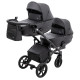 Універсальна коляска 2 в 1 для двійні Bair Kiwi DUO ECO BKD-15 чорний