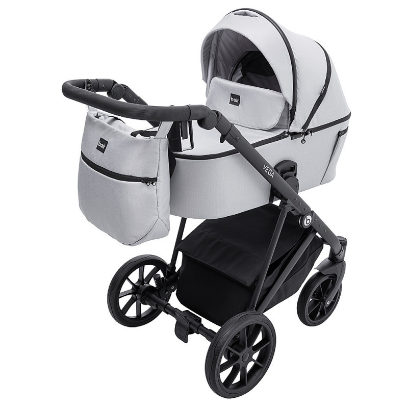 Універсальна коляска 2 в 1 Bair Vega Soft vs-01 stone сірий