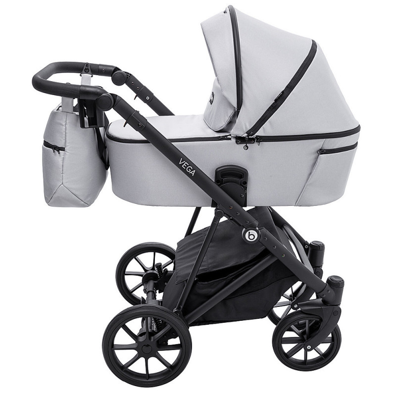Універсальна коляска 2 в 1 Bair Vega Soft vs-01 stone сірий