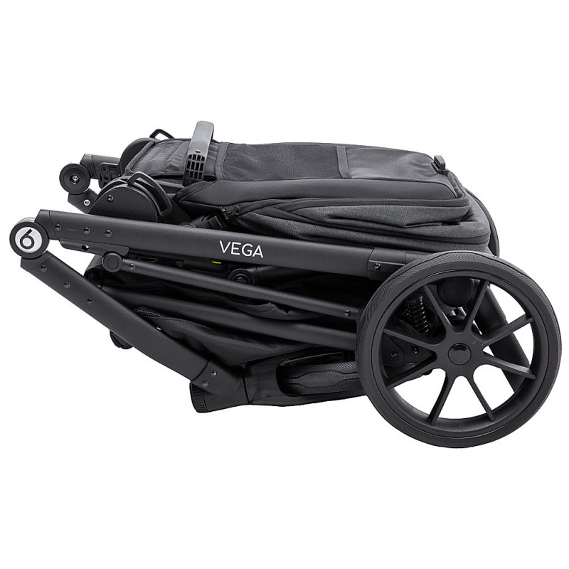 Універсальна коляска 2 в 1 Bair Vega Soft vs-04 coal графіт
