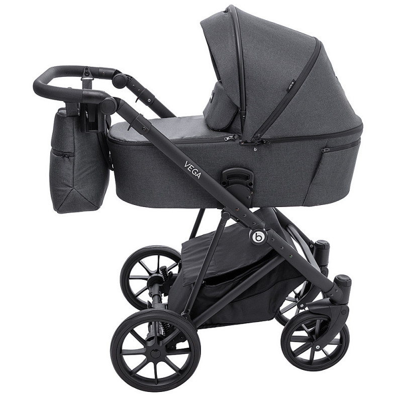 Універсальна коляска 2 в 1 Bair Vega Soft vs-04 coal графіт