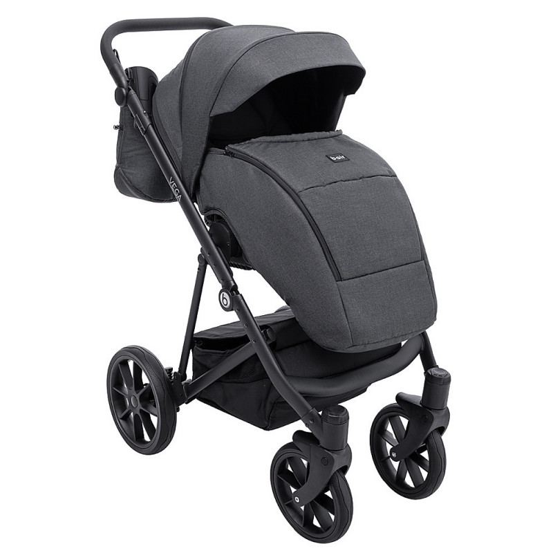 Універсальна коляска 2 в 1 Bair Vega Soft vs-04 coal графіт
