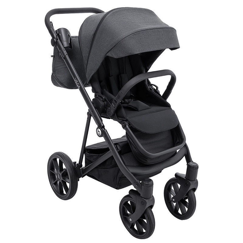 Універсальна коляска 2 в 1 Bair Vega Soft vs-04 coal графіт