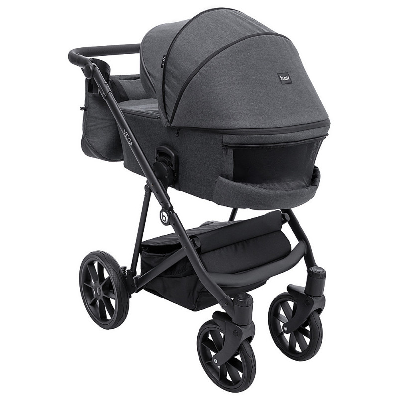 Універсальна коляска 2 в 1 Bair Vega Soft vs-04 coal графіт
