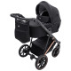 Універсальна коляска 2 в 1 Bair Vega Soft black magma чорний