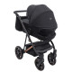 Універсальна коляска 2 в 1 Bair Vega Soft black magma чорний