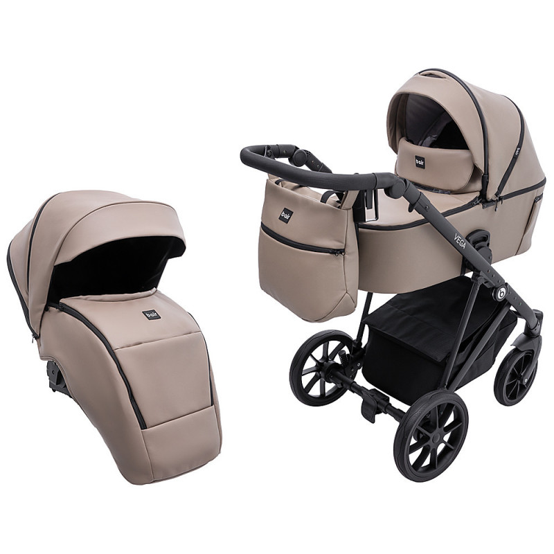 Універсальна коляска 2 в 1 Bair Vega ECO ve-04 капучино
