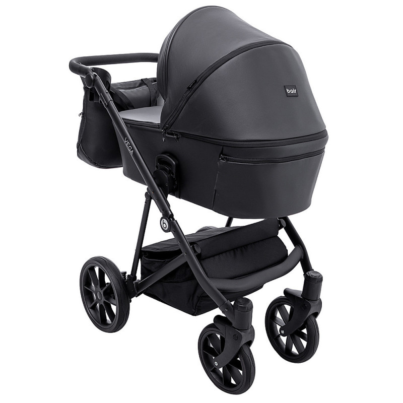 Універсальна коляска 2 в 1 Bair Vega ECO чорний