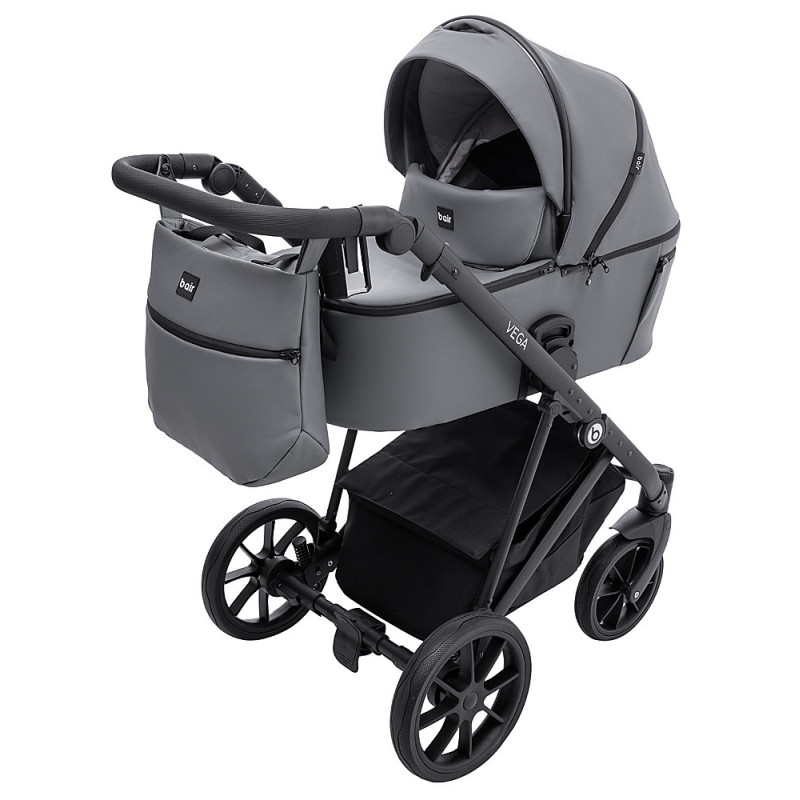 Універсальна коляска 2 в 1 Bair Vega ECO темно-сірий