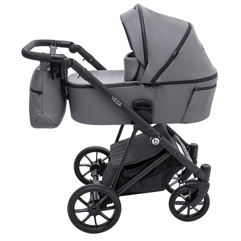 Універсальна коляска 2 в 1 Bair Vega ECO темно-сірий