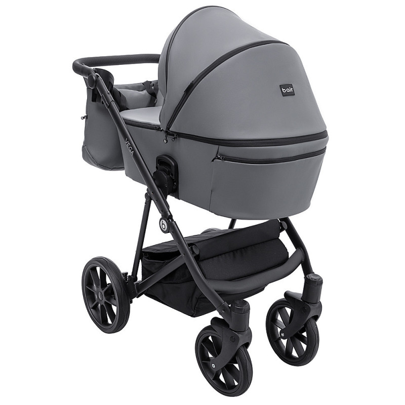 Універсальна коляска 2 в 1 Bair Vega ECO темно-сірий