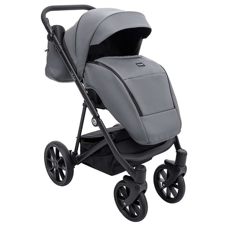 Універсальна коляска 2 в 1 Bair Vega ECO темно-сірий
