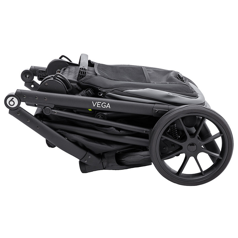 Універсальна коляска 2 в 1 Bair Vega ECO темно-сірий