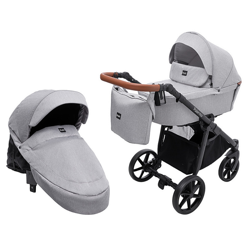 Універсальна коляска 2 в 1 Bair Palermo сірий