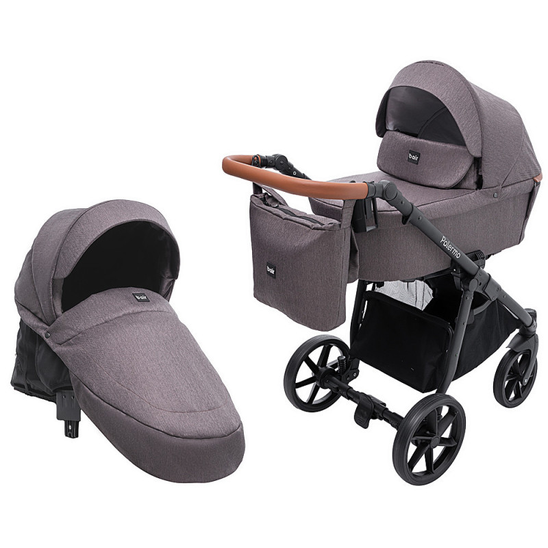 Універсальна коляска 2 в 1 Bair Palermo шоколад
