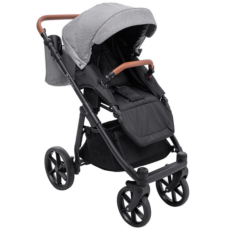 Універсальна коляска 2 в 1 Bair Palermo темно-сірий