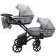 Універсальна коляска 2 в 1 для двійні Bair Kiwi DUO Soft BKP-218 сірий