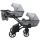 Універсальна коляска 2 в 1 для двійні Bair Kiwi DUO Soft BKP-218 сірий
