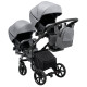 Універсальна коляска 2 в 1 для двійні Bair Kiwi DUO Soft BKP-218 сірий