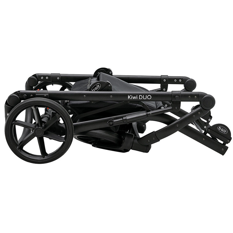 Універсальна коляска 2 в 1 для двійні Bair Kiwi DUO Soft BKP-218 сірий