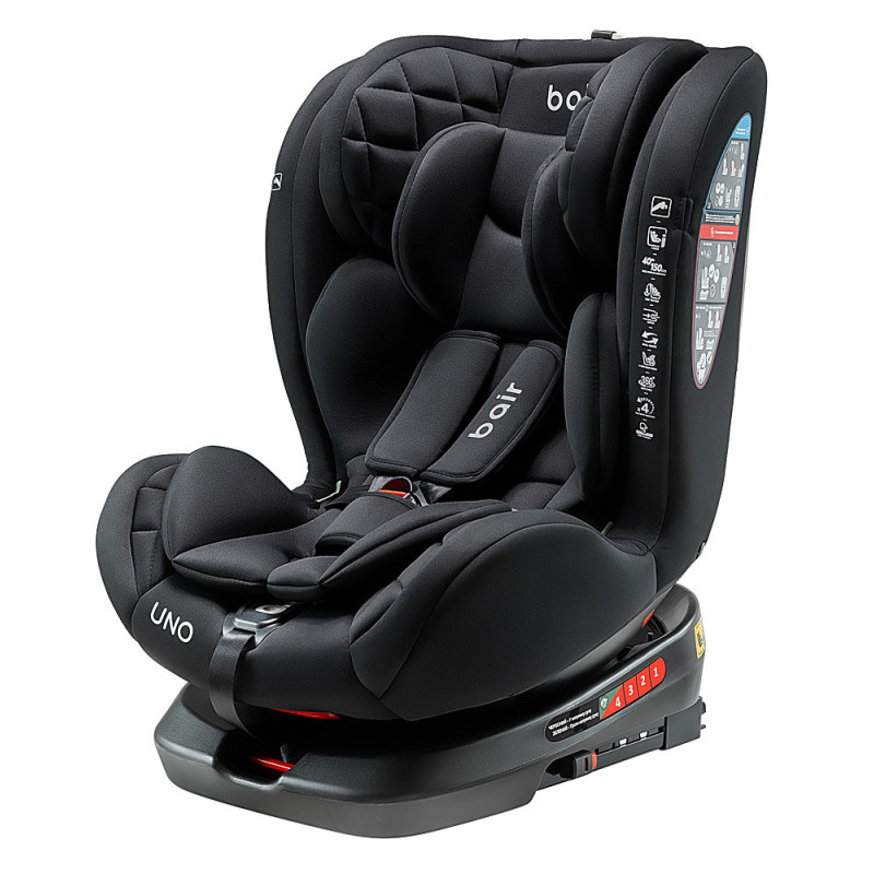 Автокрісло Bair Uno 360 i-size Iso-fix TB-01 total black