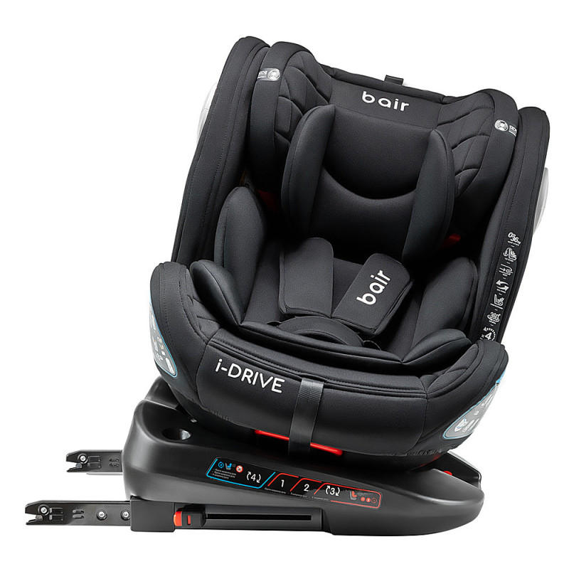 Автокрісло Bair i-Drive 360 Iso-fix TB-01 total black