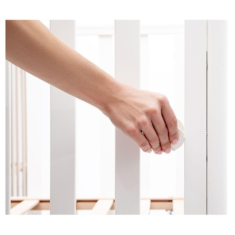 Ліжечко Bair Люкс LUX-3 маятник, шухляда, опускання бук капучино