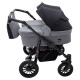 Універсальна коляска 2 в 1 для двійні Bair Sorento DUO BS-04 графіт/чорний