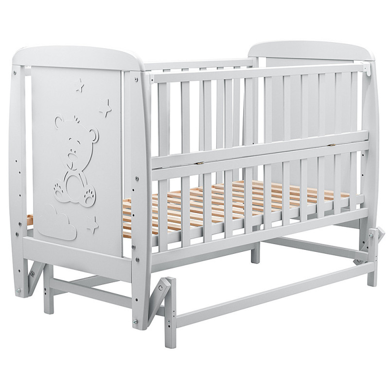 Ліжечко Bair UM-2 маятник, відкидний бік бук сірий